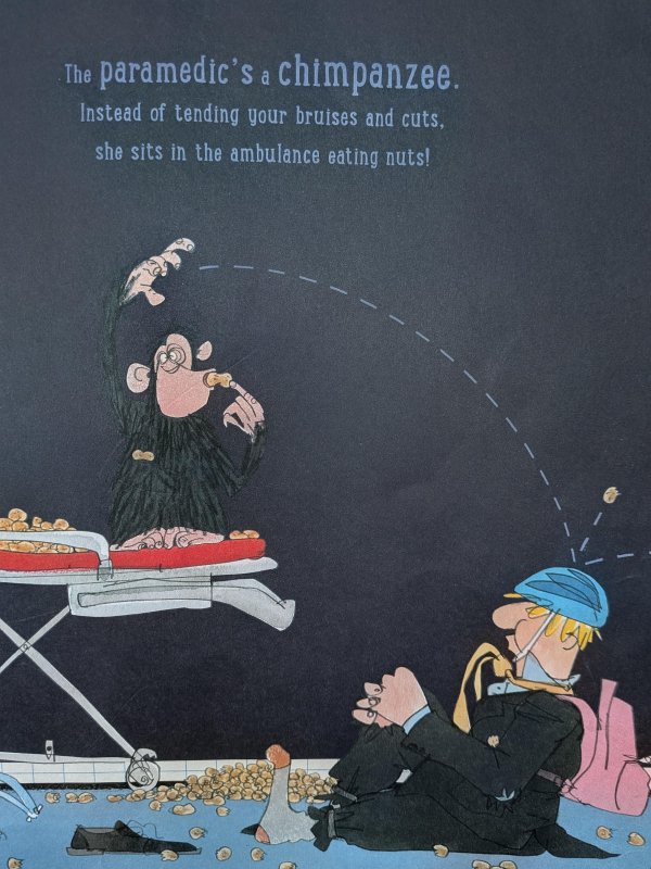 Det bliver aldrig ikke sjovt, at Boris Johnson sad fast i en zip-line if&oslash;rt jakkes&aelig;t, cykelhjelm og rygs&aelig;k. H&aelig;ndelsen har ogs&aring; fundet vej til illustrationer i b&oslash;rneb&oslash;ger, for at g&oslash;re dem lidt sjovere at l&aelig;se for de voksne, t&aelig;nker jeg.
